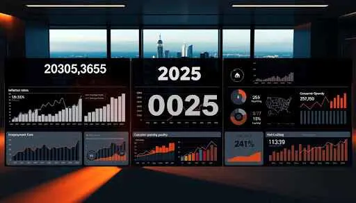 A room featuring a large screen displaying various data visualizations and charts for analysis.