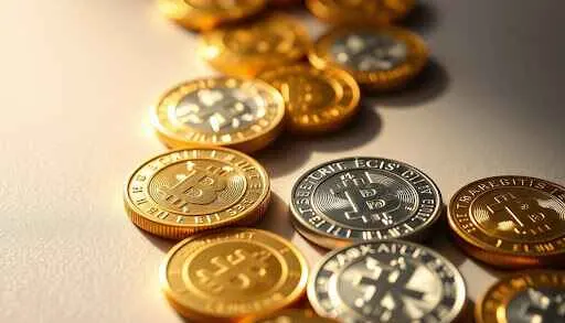 Bitcoin, a digital currency, facilitates the buying and selling of goods and services online.