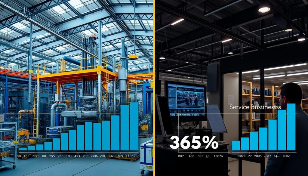 Comparison of manufacturing and services sector performance in UK Q2 2025 GDP growth