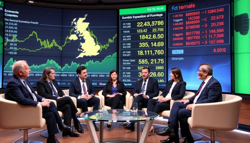 Economic experts discussing implications of UK Q2 2025 GDP growth