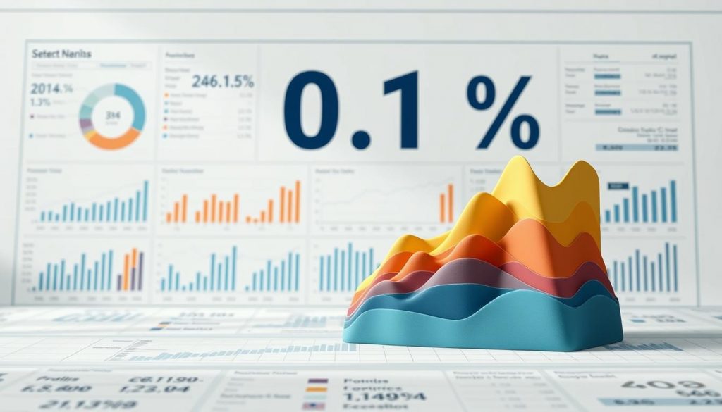 A detailed sectoral economic performance analysis, rendered in a clean, data-driven style. In the foreground, a layered visualization showcases the relative contributions of various industries to the overall GDP growth of 0.1%. The middle ground features a series of interactive charts and graphs, highlighting key performance indicators across sectors. The background depicts a minimalist, blueprint-like layout, conveying a sense of analytical precision. Lighting is soft and evenly distributed, emphasizing the clarity of the data presentation. The camera angle is slightly elevated, providing an objective, bird's-eye view of the economic landscape.