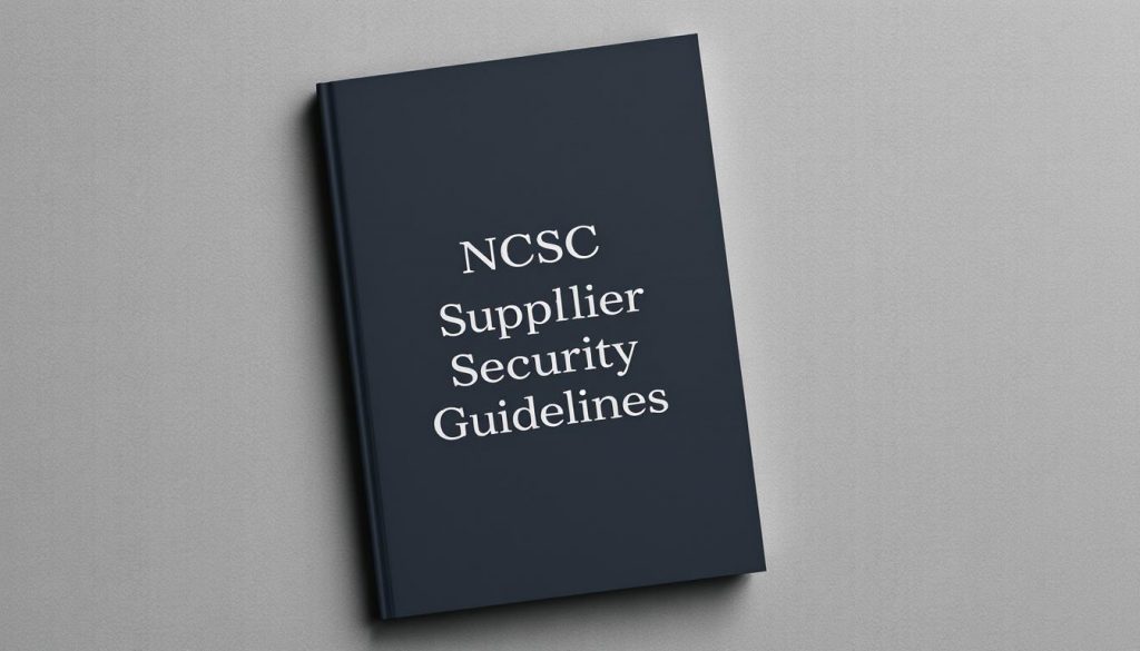 A sophisticated technical manual with a minimalist cover design, showcasing the &amp;amp;quot;NCSC Supplier Security Guidelines&amp;amp;quot; against a muted background. The cover features a clean, sans-serif title in a bold, authoritative font, with subtle texture and embossing. The layout is symmetrical and well-balanced, with ample negative space to convey a sense of professionalism and attention to detail. The color palette is subdued, perhaps in shades of gray or navy, to evoke a sense of reliability and trustworthiness. The overall impression should be one of a high-quality, comprehensive guide to supplier security best practices.