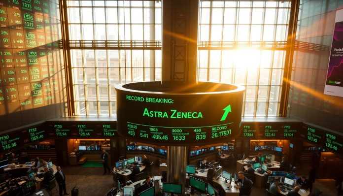 FTSE 100 Hits Record High as AstraZeneca Regains Top Spot